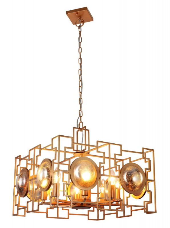 Подвесная люстра Crystal Lux CUENTO CUENTO SP8 GOLD