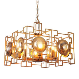 Подвесная люстра Crystal Lux CUENTO CUENTO SP8 GOLD