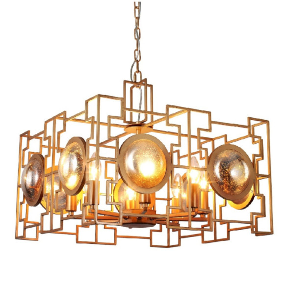 Подвесная люстра Crystal Lux CUENTO CUENTO SP8 GOLD