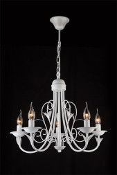 Подвесная люстра Eurosvet Afina 60050/5 глянцевый белый