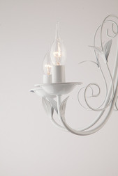 Подвесная люстра Eurosvet Afina 60050/5 глянцевый белый