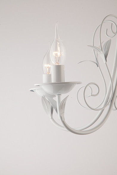 Подвесная люстра Eurosvet Afina 60050/5 глянцевый белый