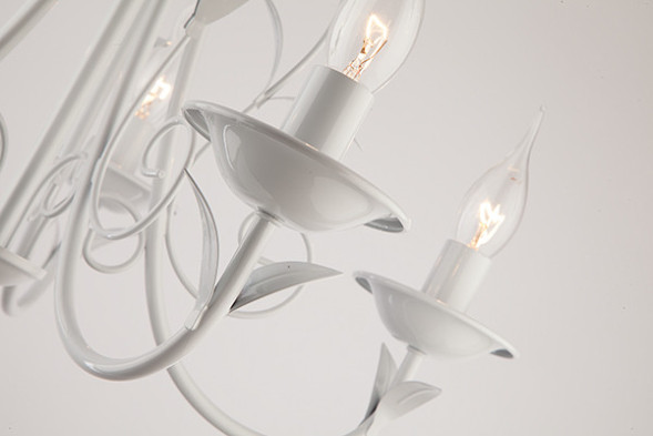 Подвесная люстра Eurosvet Afina 60050/5 глянцевый белый