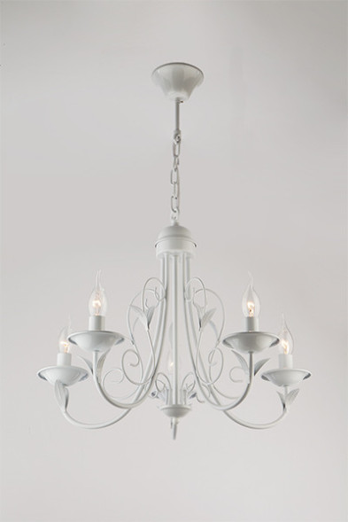 Подвесная люстра Eurosvet Afina 60050/5 глянцевый белый