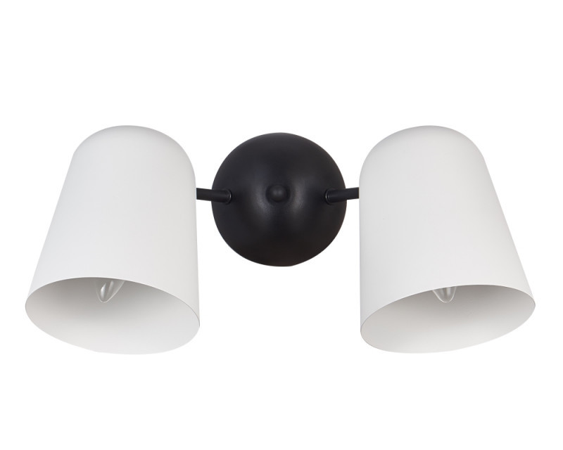 Бра Crystal Lux ENRIQUE ENRIQUE AP2 BLACK/WHITE