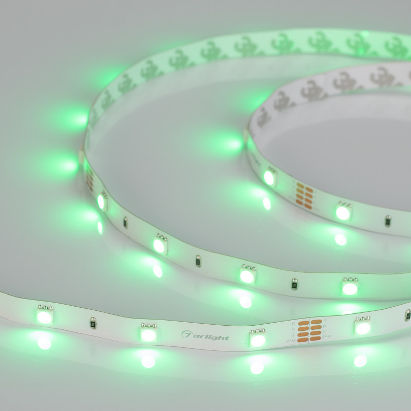 Лента Arlight RT-B30-10mm 5060 022066(2) 36W 24V 1200lm RGB IP20