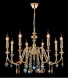 Подвесная люстра Crystal Lux MERCEDES MERCEDES SP8 GOLD/COLOR