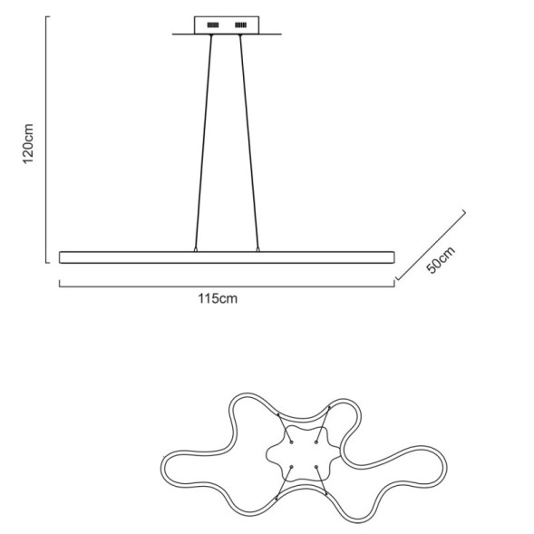Подвесная люстра ARTE Lamp Lago A9425SP-1CC