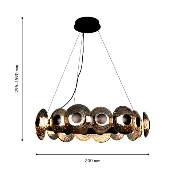 Подвесная люстра Favourite 4642-16P Claros