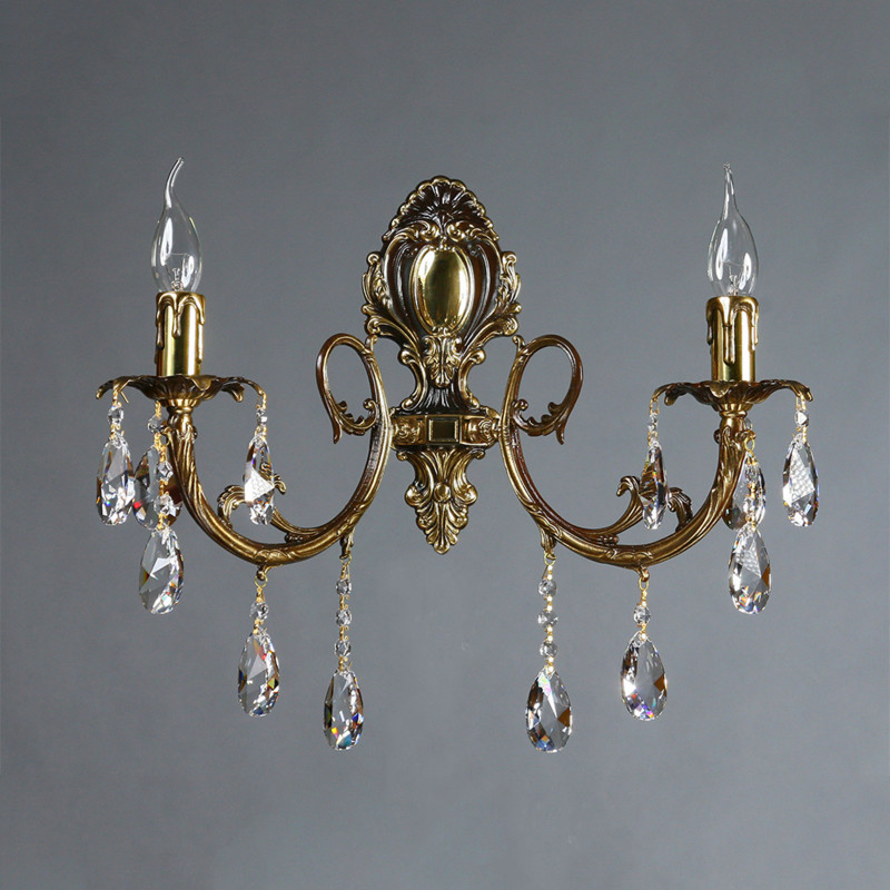 Бра AMBIENTE by BRIZZI ALICANTE 8888/2 PB Tear drop