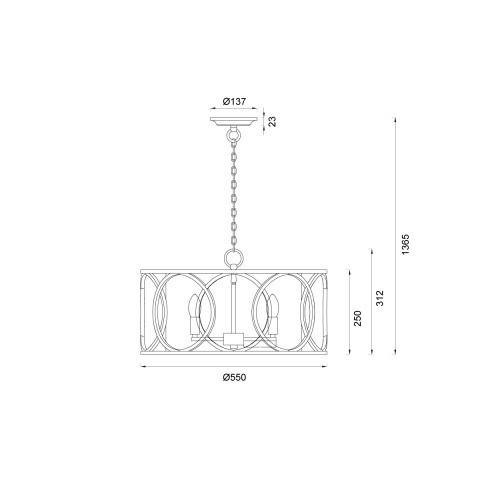 Подвесная люстра Vele Luce Beatrice VL4224P05