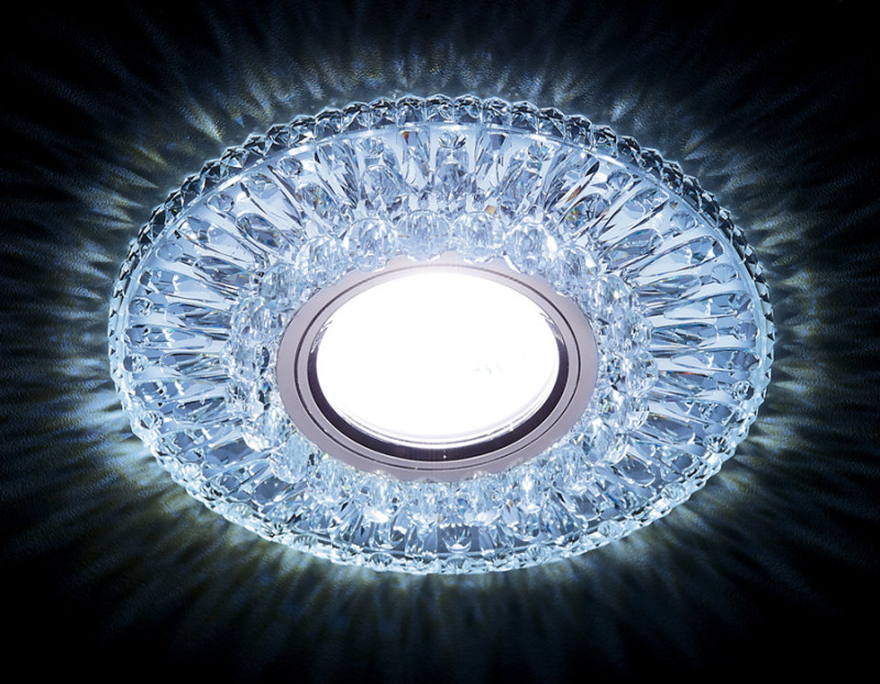Встраиваемый точечный светильник Ambrella Light Crystal LED S380 CL/CLD