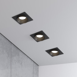 Встраиваемый точечный светильник Elektrostandard 25006/01 GU10 чёрный