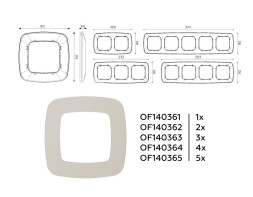 Рамка Ambrella Volt OF140361 OMEGA Ecta