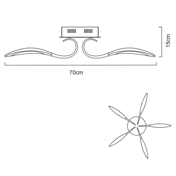 Потолочная люстра ARTE Lamp MATTINO A9442PL-5WH