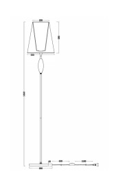 Торшер Freya FR2022FL-01CH Sofi