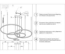 Каскадная люстра Kink Light 08204,12PA(4000K) ТОР