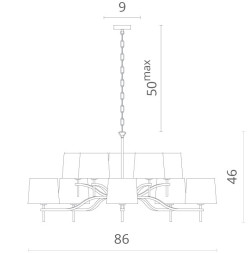 Подвесная люстра Divinare Soprano 1341/02 LM-10