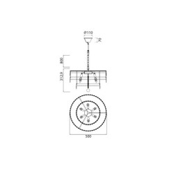 Каскадная люстра Vele Luce Breeze VL3263P06