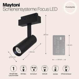Магнитный трековый светильник Maytoni Technical FOCUS LED TR019-2-10W3K-B