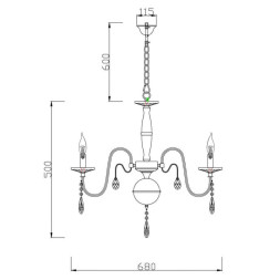 Подвесная люстра Vele Luce ROCCA VL1794L06
