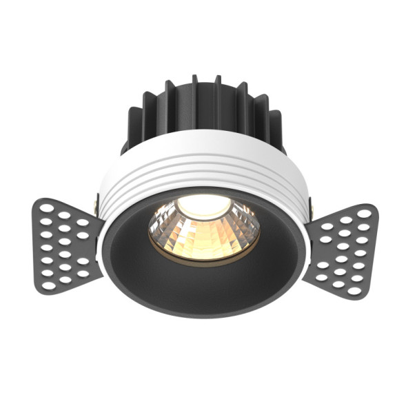 Встраиваемый точечный светильник Maytoni Technical ROUND DL058-12W3K-TRS-B