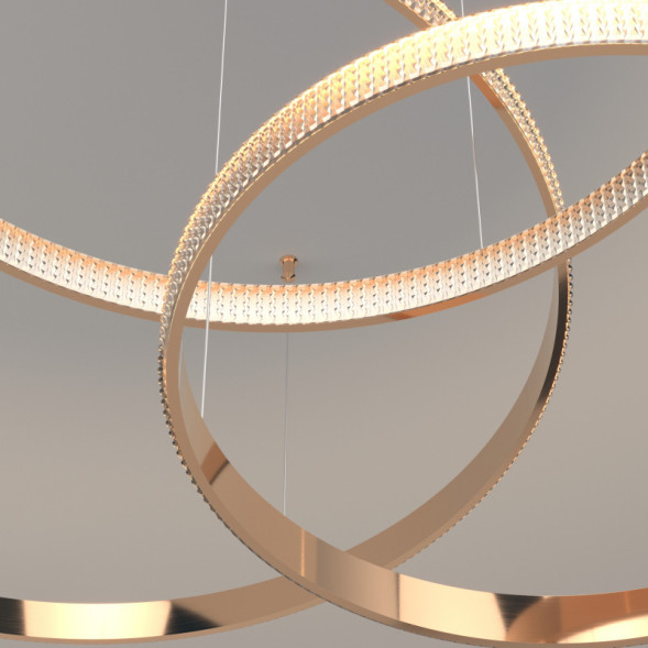 Подвесная люстра Eurosvet POSH 90275/3 медный Smart