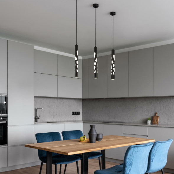 Подвесной светильник Eurosvet DLR037 12W 4200K DLR037 12W 4200K черный матовый