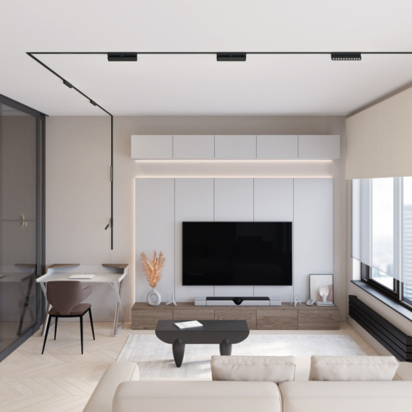 Магнитный трековый светильник Denkirs AIR GRILL DK5368-BK