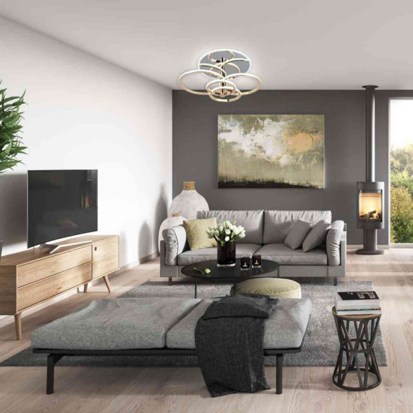 Потолочная люстра Escada CONTOUR 10213/4LED BL Chrome