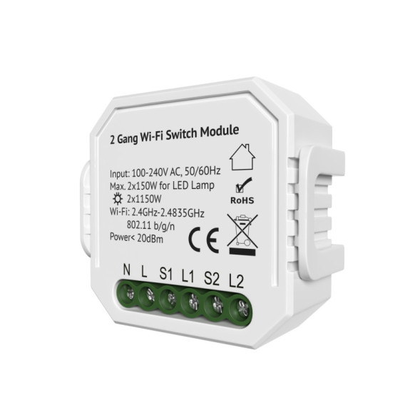 Wi-Fi реле Denkirs Relay RL1002-SM
