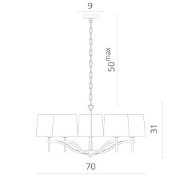 Подвесная люстра Divinare Soprano 1341/02 LM-5