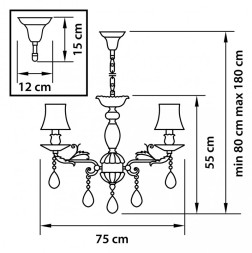 Подвесная люстра Lightstar FIOCCO 701081