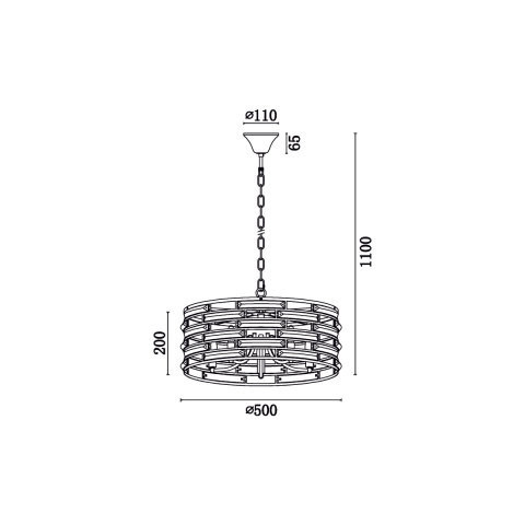 Подвесная люстра Vele Luce Brianna 255 VL3083P05