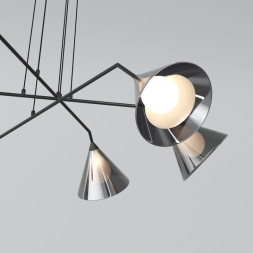 Подвесной светильник Eurosvet 70161/6 черный ENIGMA