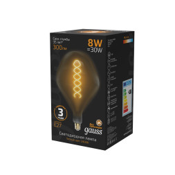 Светодиодная лампа Gauss 163802008 8W 220V 300lm E27 белый (теплый)