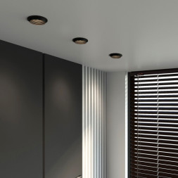 Встраиваемый точечный светильник Elektrostandard 25007/01 GU10 чёрный