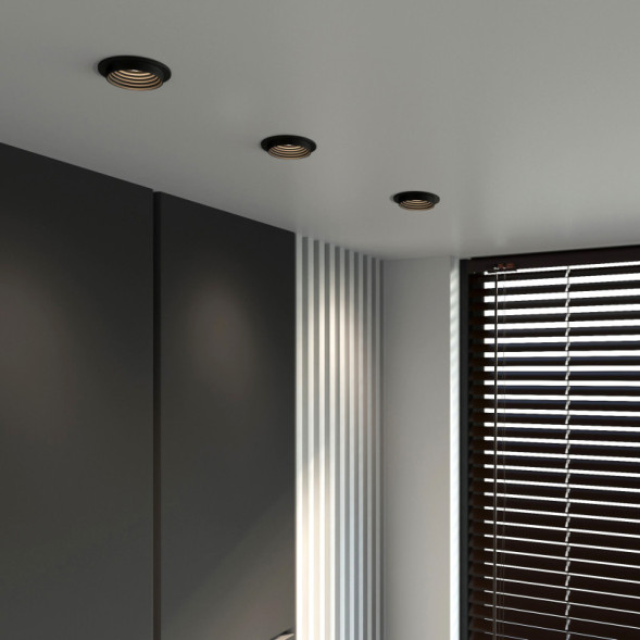 Встраиваемый точечный светильник Elektrostandard 25007/01 GU10 чёрный