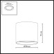 Точечный накладной светильник 7129/8CL Odeon Light OBEN