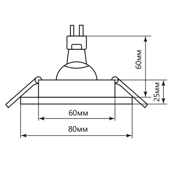 Встраиваемый точечный светильник Feron 15109