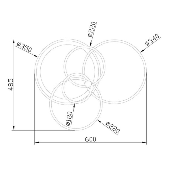 Потолочная люстра Escada CONTOUR 10213/4LED BL White