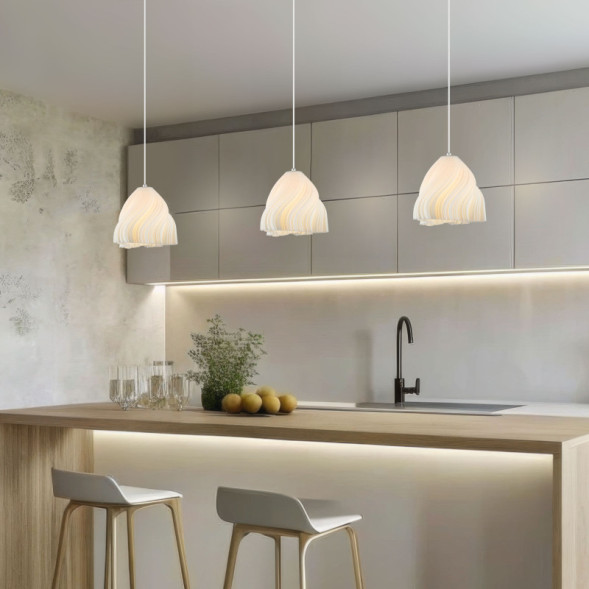 Подвесной светильник Eurosvet 40077/1 белый Sinki