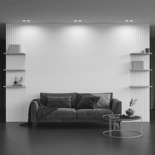 Встраиваемый точечный светильник Maytoni Technical Gyps Modern DL002-1-02-W