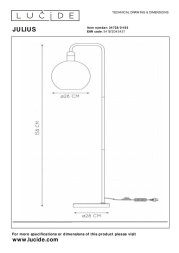 Торшер LUCIDE Julius 34738/01/65