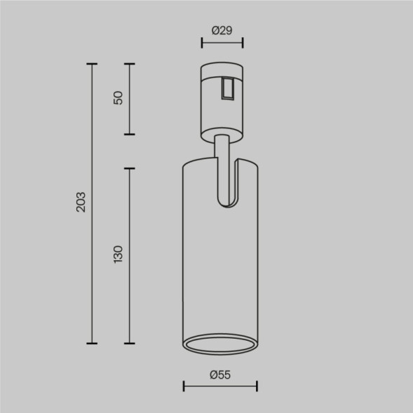 Трековый светодиодный светильник Maytoni Technical FOCUS LED TR144-1-12W3K-W-PT