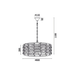 Подвесная люстра Vele Luce Brianna 255 VL3083P08