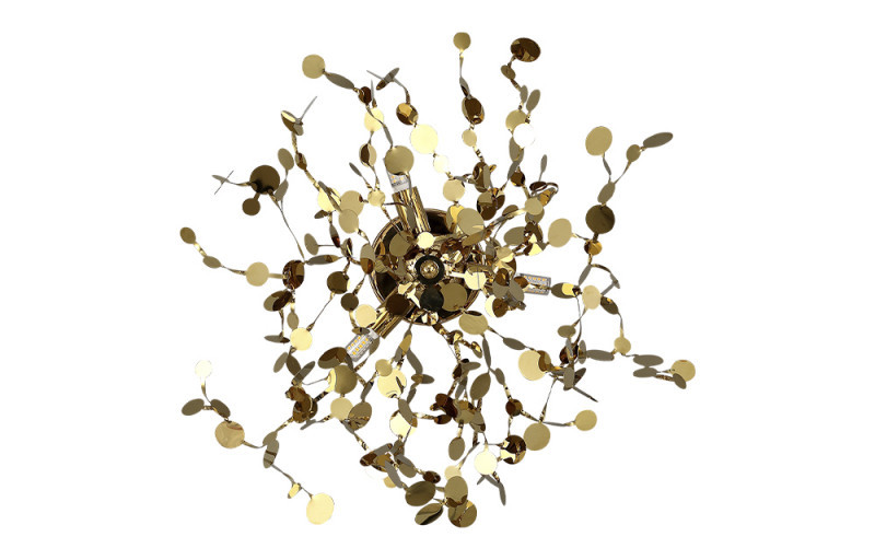 Бра Crystal Lux GARDEN GARDEN AP-PL3 D400 GOLD