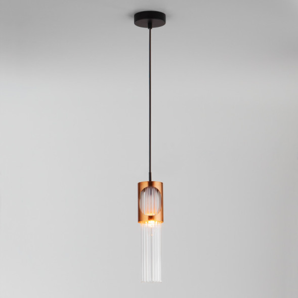 Подвесной светильник Eurosvet CLIP 50087/1 черный/бронза