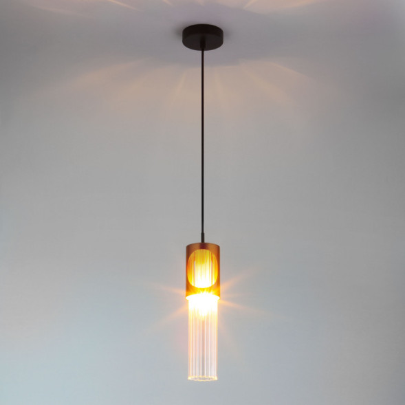 Подвесной светильник Eurosvet CLIP 50087/1 черный/бронза