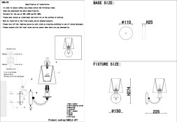 Бра Crystal Lux Camila CAMILA AP1 GOLD